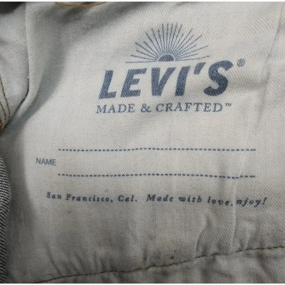 Levis Made & Crafted 502 Taper Japanese Selvedge Jeans Big E 36(38×27) - Picture 6 of 6